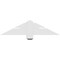 Ekena Millwork Redmond Architectural Grade PVC Gable Bracket, 36"W x 9"H x 4"D x 4"F, 6/12 Pitch GBP036X09X0404RED00 - alternate 5
